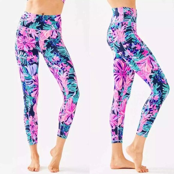 Lilly Pulitzer Hi Rise Weekender Leggings Garden Get Away Size‎ XXS - Picture 1 of 12